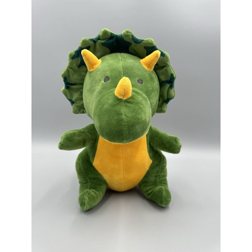 The Big One Dinosaur Triceratops Green 12” Plush Stuffed Prehistoric Animal Soft